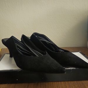 Bershka Suede Kitten Heels